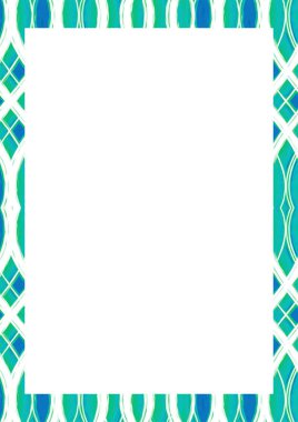 Dekorasyonlu Kenarlıklı Beyaz Çerçeve