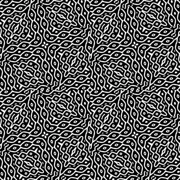 Etniskt svart och vitt geometriskt mönster — Stockfoto