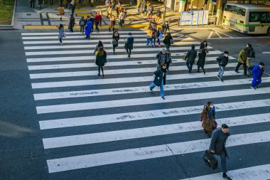 İnsanlar Cross Cross, Osaka, Japonya