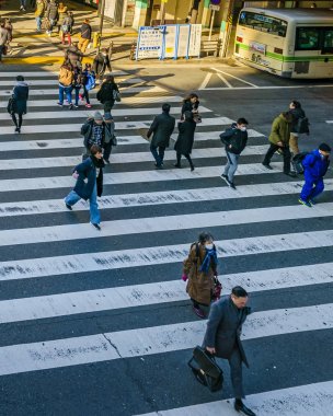 İnsanlar Cross Cross, Osaka, Japonya