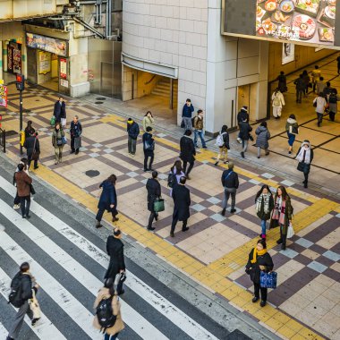 İnsanlar Cross Cross, Osaka, Japonya