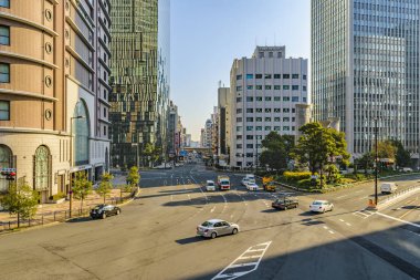 Osaka Modern Urban Day Scene, Japonya