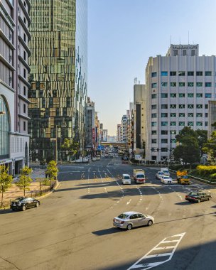Osaka Modern Urban Day Scene, Japonya