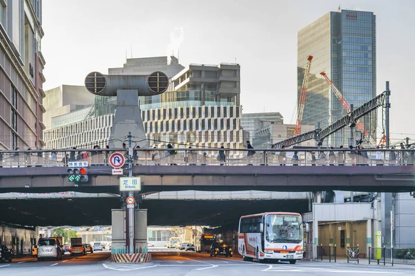 Osaka moderne stedelijke dag scène, Japan — Stockfoto