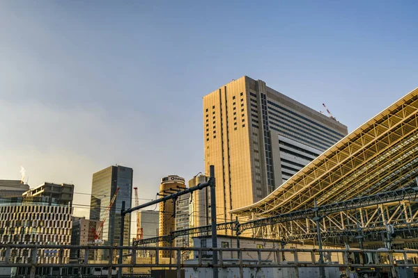 Scène d'Osaka Modern Urban Day, Japon — Photo