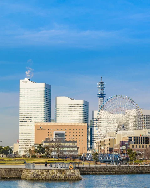 横浜海岸都市景観,日本 — ストック写真