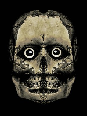 Canavar Alien Kafatası Portre Sanat