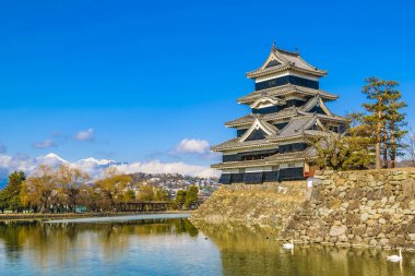 Matsumoto Castle Exterior, Nagano, Japan clipart