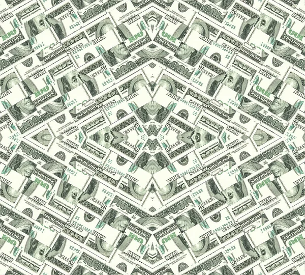 100 wzór wzoru Dollar MOTIF — Zdjęcie stockowe