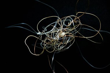 Naylon gitar haddelenmiş doku