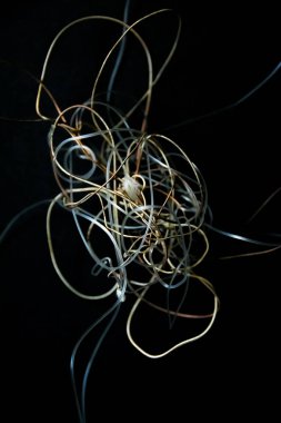 Naylon gitar haddelenmiş doku