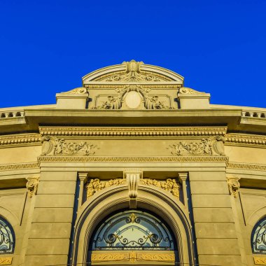 Düşük Açılı Görünüm Süslü Bina, Montevideo, Uruguay