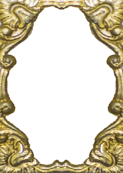 Fundo de moldura ornamentado dourado — Fotografia de Stock