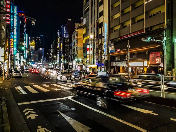Osaka Urban Night Street Scene, Japan
