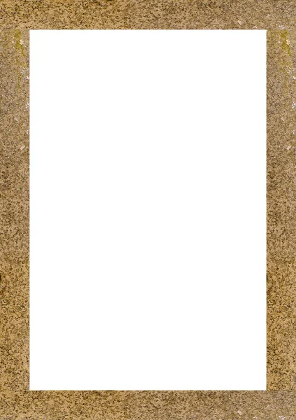 Белая рамка с украшенными границами — стоковое фото