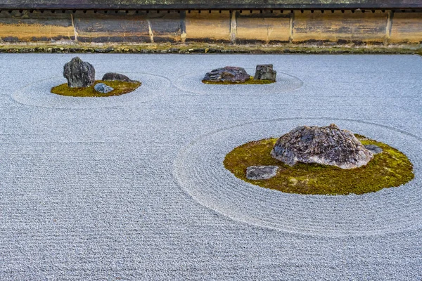 Tempio Buddista Ryoanji, Kyoto, Giappone — Foto Stock