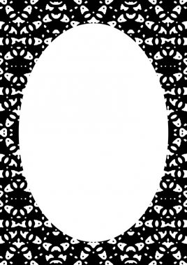 Daire çerçeve arka plan ile dekore edilmiş sınırları