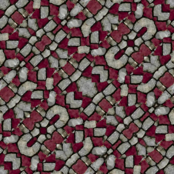 Stone Collage Seamless Pattern Mosaic — Stock Photo, Image