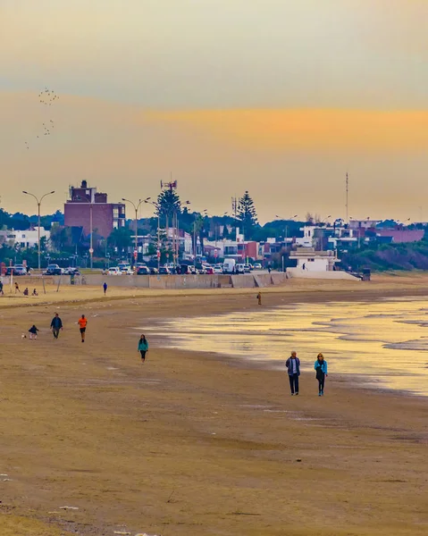 卡拉斯科海滩， 蒙得维的亚， 乌拉圭 — 图库照片