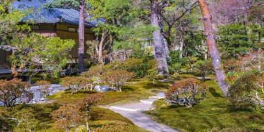 Ginkakuji Silver Pavilion Garden, Kyoto, Japonya