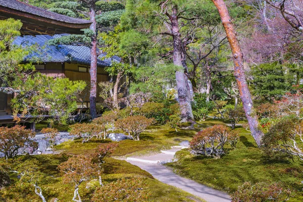 stock image Ginkakuji Silver Pavilion Garden, Kyoto, Japan