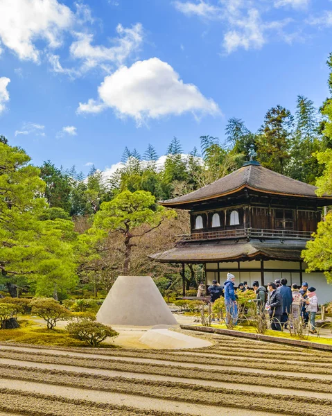 Ginkakuji stříbrný pavilon, Kjóto, Japonsko — Stock fotografie