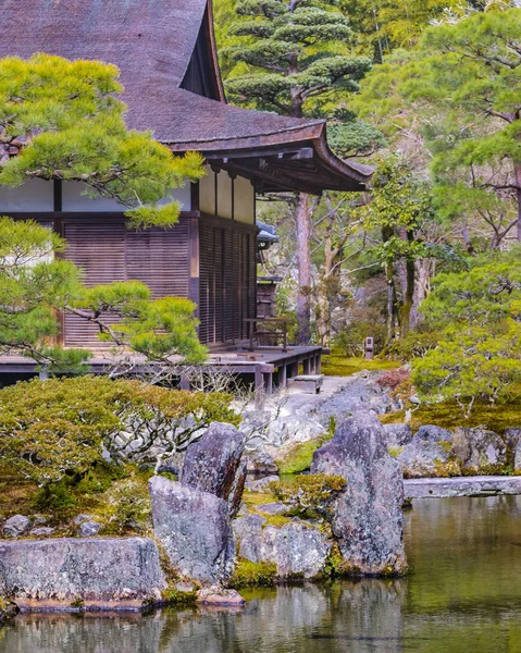 Ginkakuji Silver Pavilion, Kyoto, Japan — Stockfoto