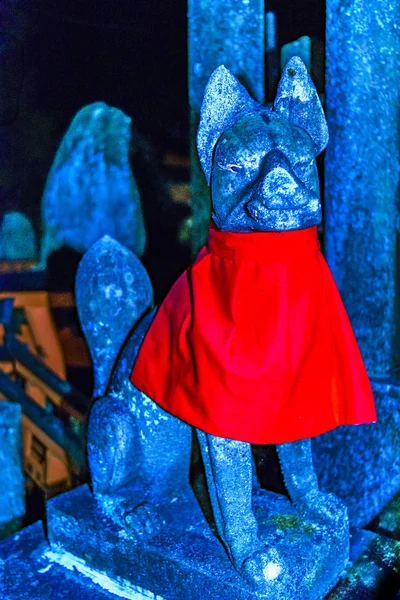 Fox Sculpture, Fushimi Inari Taisha, Kyoto, Japón — Foto de Stock