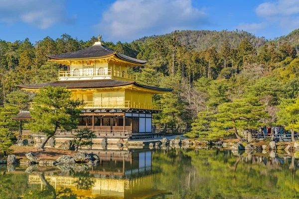Pabellón de Oro Kinkakuji, Kioto, Japón — Foto de Stock