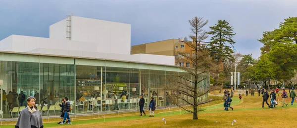 Музей сучасного мистецтва, Канадзава, Японія — стокове фото
