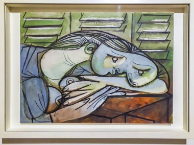 Picasso Artworks at Exhibition, Montevideo, Uruguay clipart