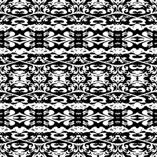 Black and White Ornate Seamless Pattern — Stock Photo, Image