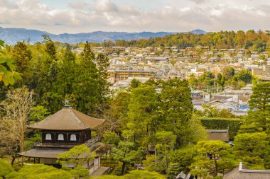 Kyoto 'nun hava görünümü geleneksel bölgesi, Japonya