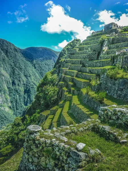 Terrazas de Macchu Pichu City — Foto de Stock