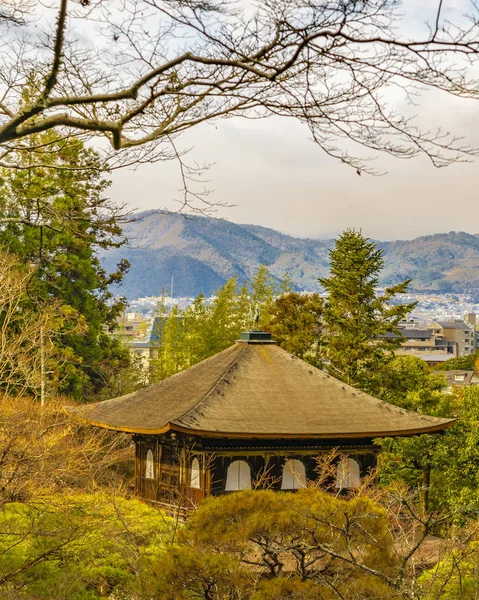 日本京都传统区鸟瞰图 — 图库照片