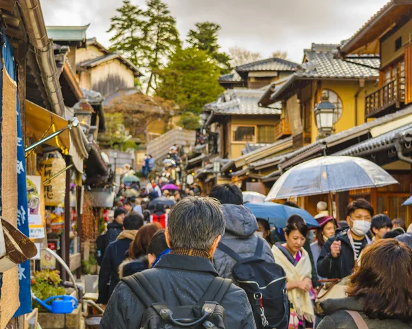 Traditional Touristic Street, Higashiyama, Kyoto, Japan — Stock Photo, Image