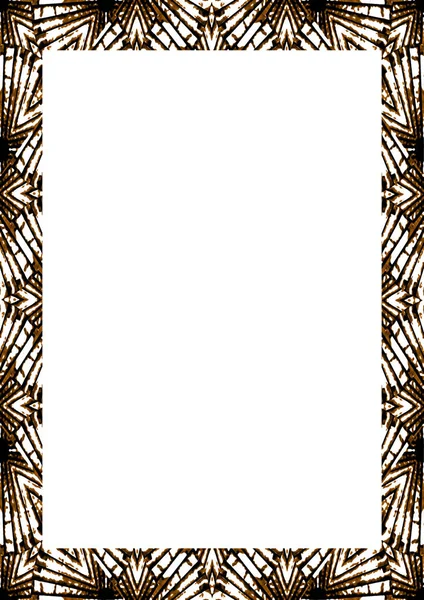 Biała ramka tła z dekoracyjnymi obramowaniami — Zdjęcie stockowe