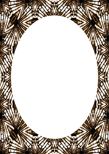 Λευκό φόντο καρέ με διακοσμητικά στρογγυλεμένα περιγράμματα — Φωτογραφία Αρχείου