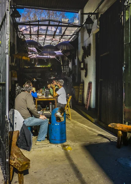 Rústico Estilo Bar, Fair Street, Montevidéu, Uruguai — Fotografia de Stock