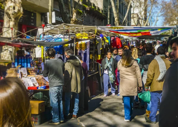 Tristan Narvaja Fair Street, Montevideo, Uruguay — Stok fotoğraf