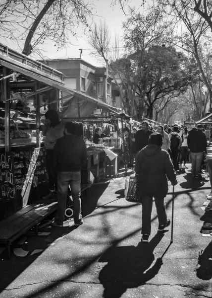Tristan Narvaja Fair Street, Montevideo, Urugwaj — Zdjęcie stockowe