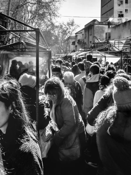 Strada Fiera di Tristan Narvaja, Montevideo, Uruguay — Foto Stock