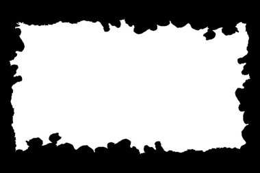 Düzensiz Şekil kenarlıklı Beyaz Arka Plan