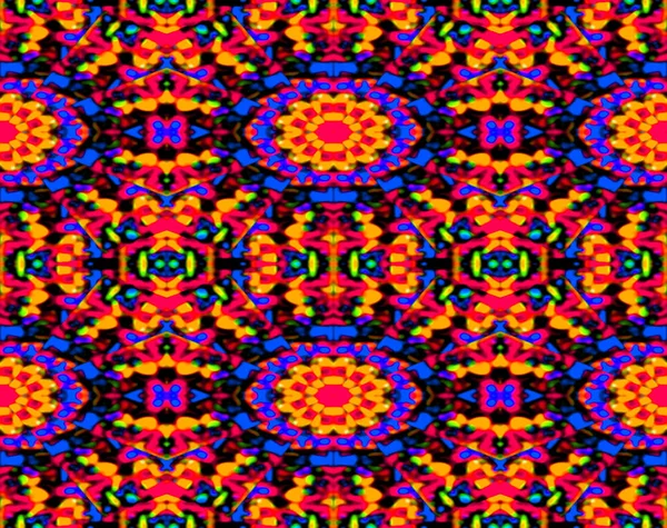 Farbenfrohe lebendige geometrische nahtlose Muster — Stockfoto