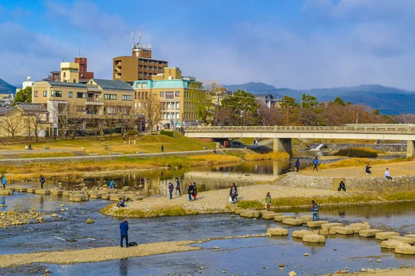 가모강, 교토, 일본 — 스톡 사진