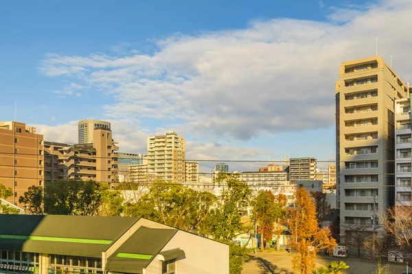 Distrito de Kioto desde el punto de vista del tren ventana — Foto de Stock