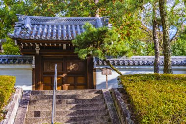 Temple Facade, Kyoto, Japonya