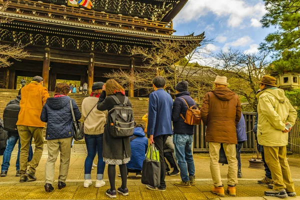 Храмовий фасад, Кіото, Японія — стокове фото