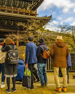Temple Facade, Kyoto, Japonya