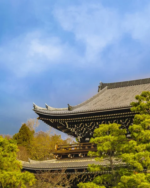 寺庙立面， 京都， 日本 — 图库照片